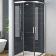 Cristalerías Crespo Decoración mampara de ducha curva modelo Antares