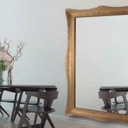 Cristalerías Crespo Decoración espejo con marco de pan de oro