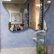 Cristalerías Crespo Decoración espejo en forma de estrella para baño