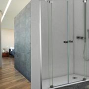 Cristalerías Crespo Decoración mampara de ducha moderna